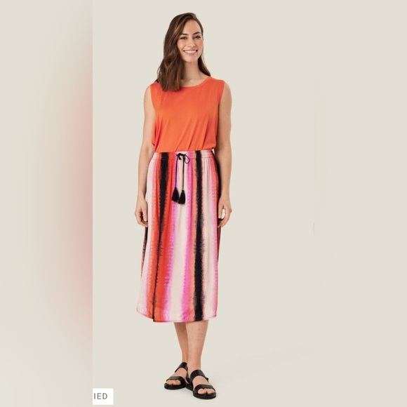 MASAI COPENHAGEN
Silja Stripe Drawstring Waist Midi Skirt - Picture 1 of 6